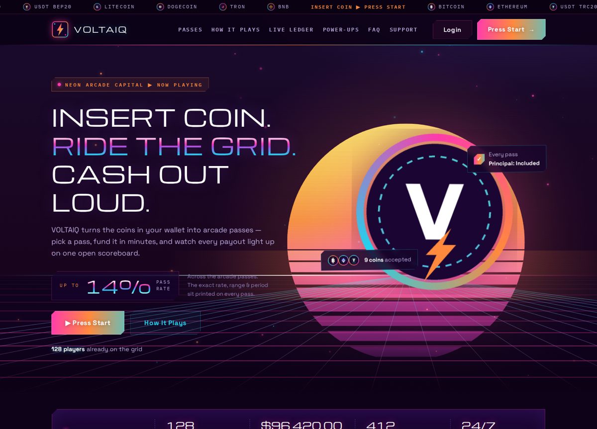 VOLTAIQ — HYIP Template Pack